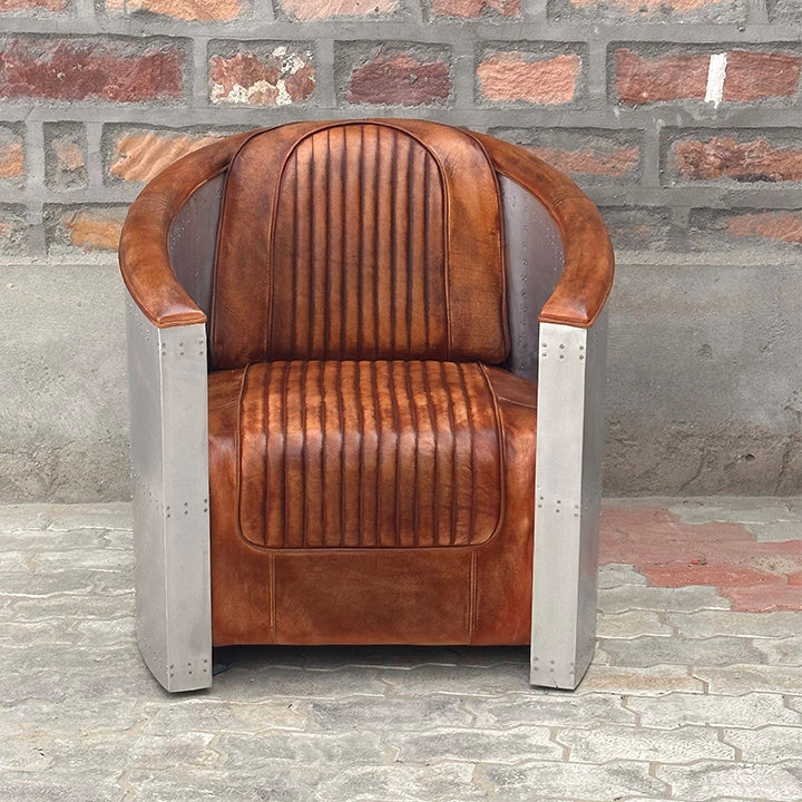 Aviator Industrial Aircraft Aluminium Armchair ( Only On Special Order )